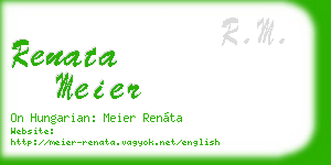renata meier business card