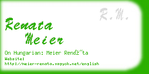 renata meier business card